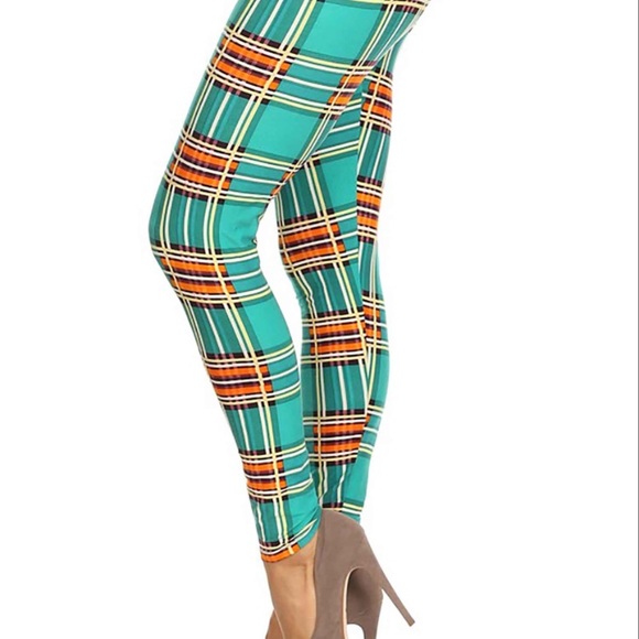 Plaid pattern fashion casual leggings - Picture 6 of 6